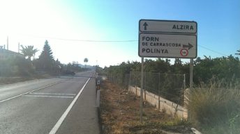 carretera de Corbera amb el Forn de Carrascosa