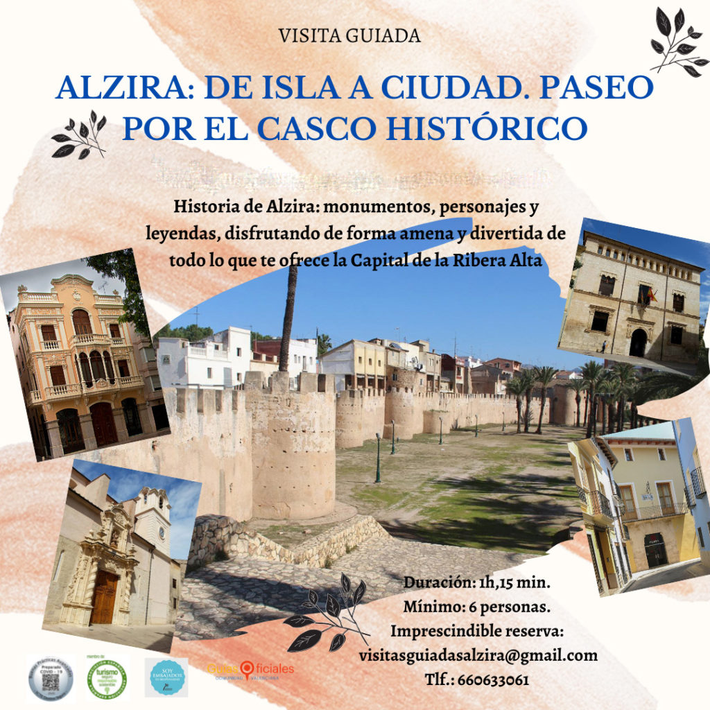 paseo cultural ALZIRA DE ISLA A CIUDAD