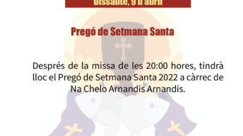 L'Alcudia informa de la *programacion de la Setmana Santa