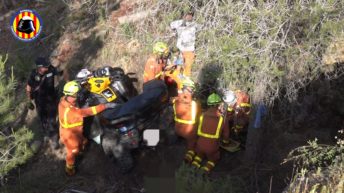 Rescaten a una parella després de patir un accident